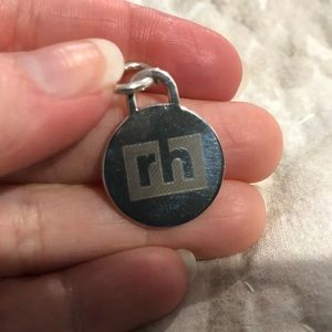 Tiffany & Co round RTT tag pendant RH engraved